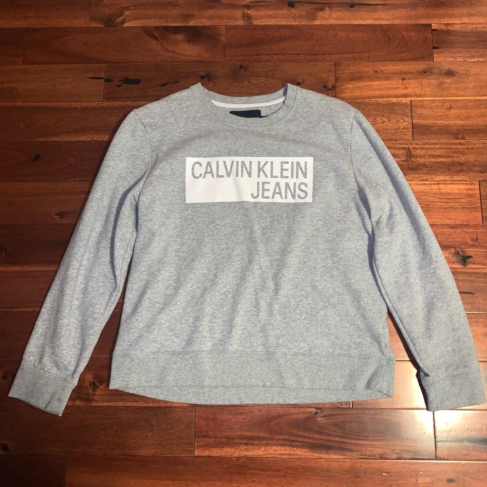 Calvin Klein Jeans gray crew neck sweatshirt XL